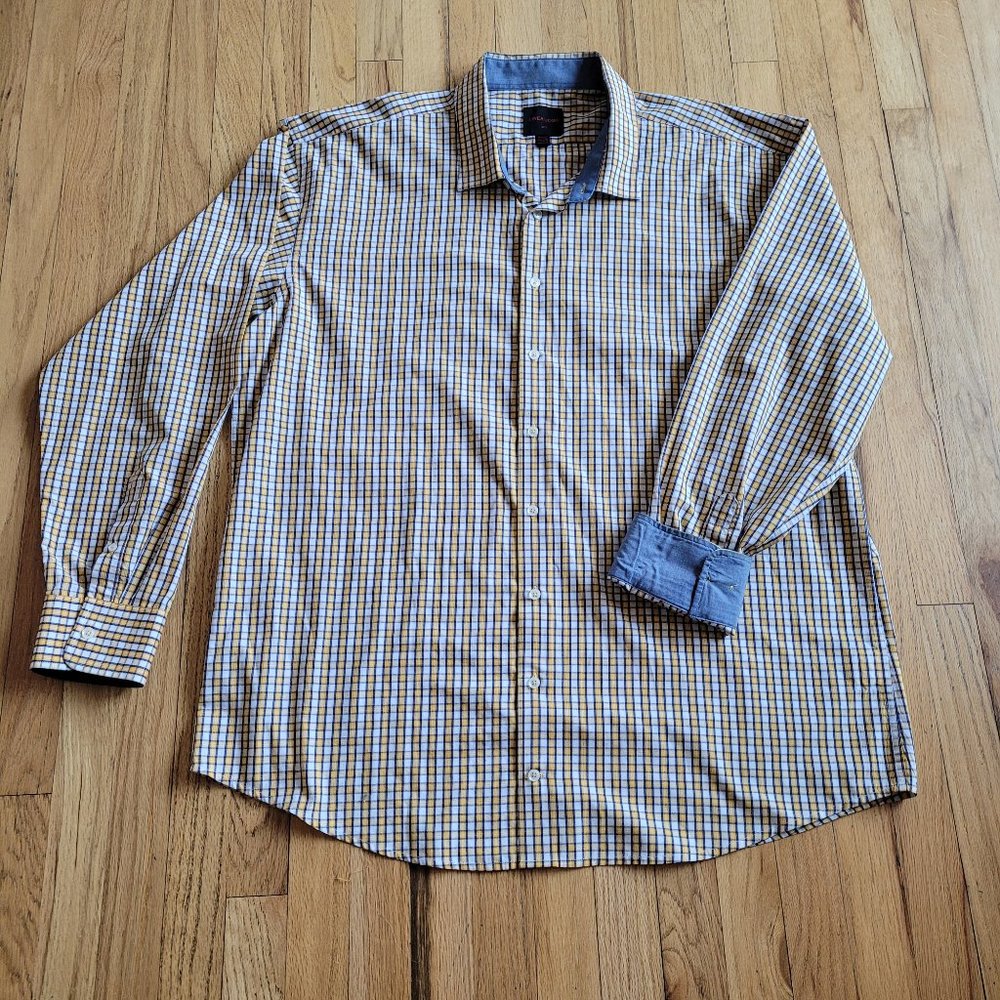 LINEA UOMO MENS DRESS SHIRT 4XTL